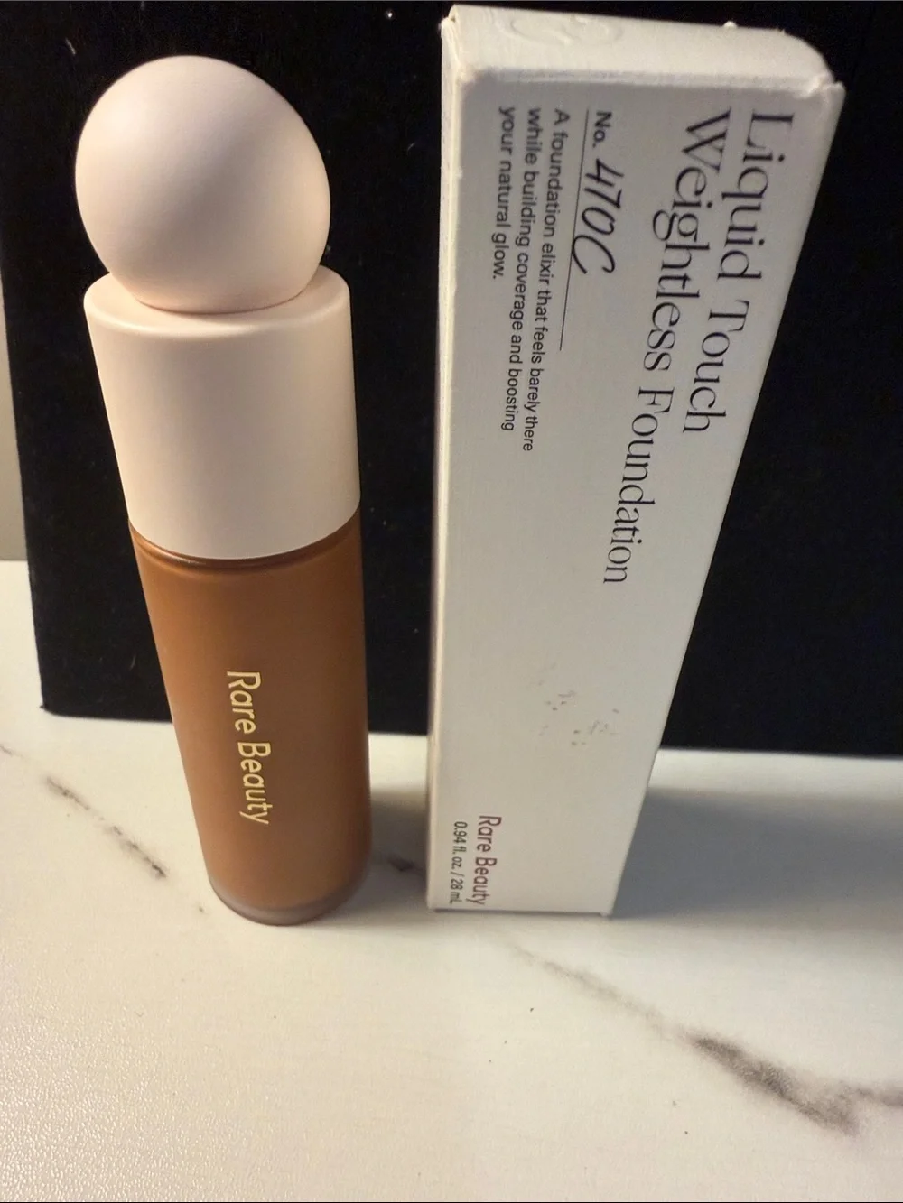 Rare Beauty Liquid Touch Weightless Foundation — Warm Tan (470C) Bottle